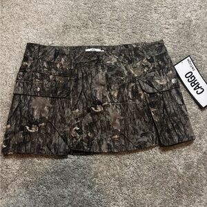 Refuge Camouflage Women's Mini Cargo Skirt